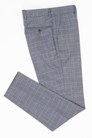 Pantaloni barbati stofa slim gri caro [2]