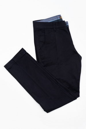 Pantaloni chino barbati slim fit navy [2]