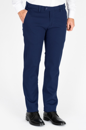 Pantaloni chino casual regular bleumarin [0]