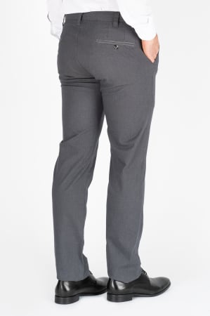 Pantaloni chino casual regular gri [2]