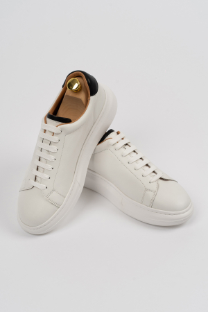 PANTOFI - Pantofi barbati casual albi CONFORT