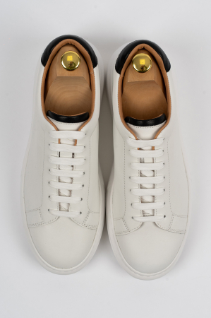 PANTOFI - Pantofi barbati casual albi CONFORT