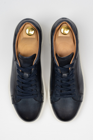 Pantofi barbati casual piele bleumarin  CONFORT [1]