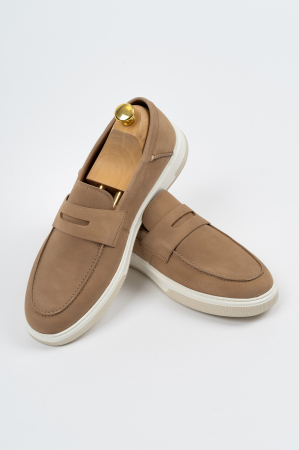 PANTOFI - Pantofi loafer barbati bej CONFORT