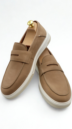 PANTOFI CASUAL - Pantofi loafer barbati bej CONFORT