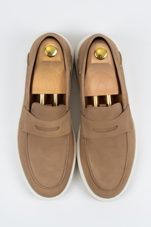 PANTOFI - Pantofi loafer barbati bej CONFORT