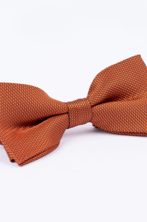 ACCESORII - Papion caramiziu cu motive geometrice