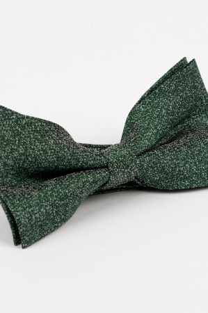 PAPIOANE - Papion din mătase naturală verde forest