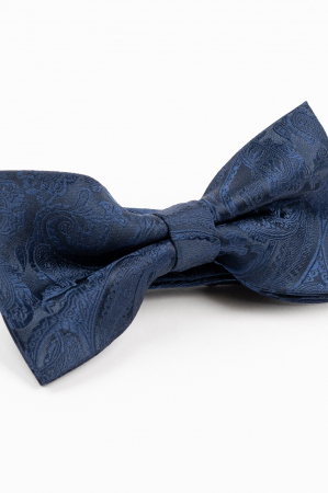 PAPIOANE - Papion navy cu imprimeu paisley bleumarin