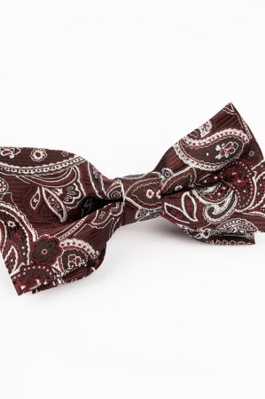 PAPIOANE - Papion visiniu cu paisley crem