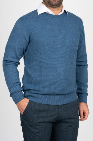 IMBRACAMINTE BARBATI - Pulover barbati regular fit indigo