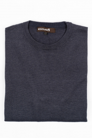IMBRACAMINTE BARBATI - Pulover barbati slim fit bleumarin