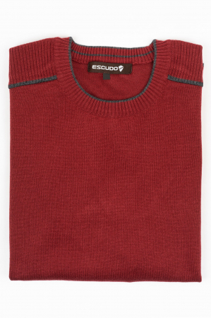 Pulover barbati regular fit burgund-visiniu [1]