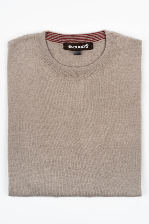 PULOVERE - Pulover barbati regular fit bej