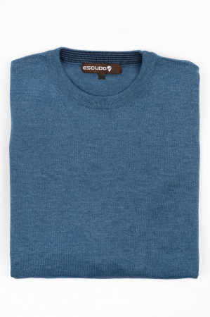 IMBRACAMINTE BARBATI - Pulover barbati slim fit indigo