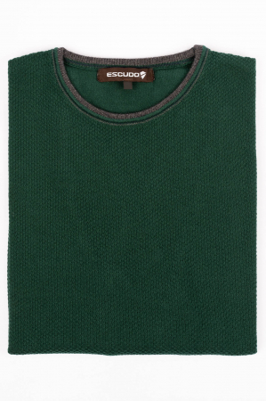 PULOVERE - Pulover regular fit verde-pepit