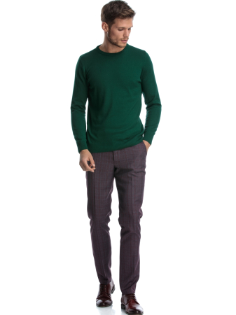 Pulover slim fit verde [1]