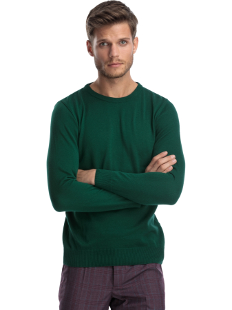 Pulover slim fit verde [2]