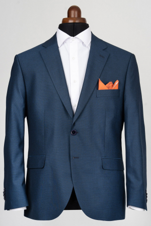 SACOURI REGULAR FIT - Sacou barbati regular fit bleumarin-pepit - Talia 2
