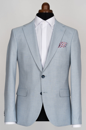 SACOURI SLIM FIT CLASICE - Sacou barbati slim fit bleu