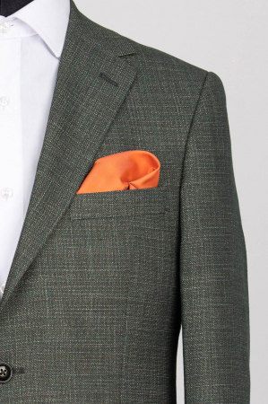 SACOURI - Sacou barbati slim fit verde-pepit