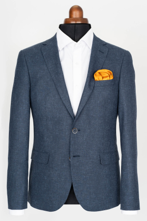 Sacou slim bleumarin-pepit [0]