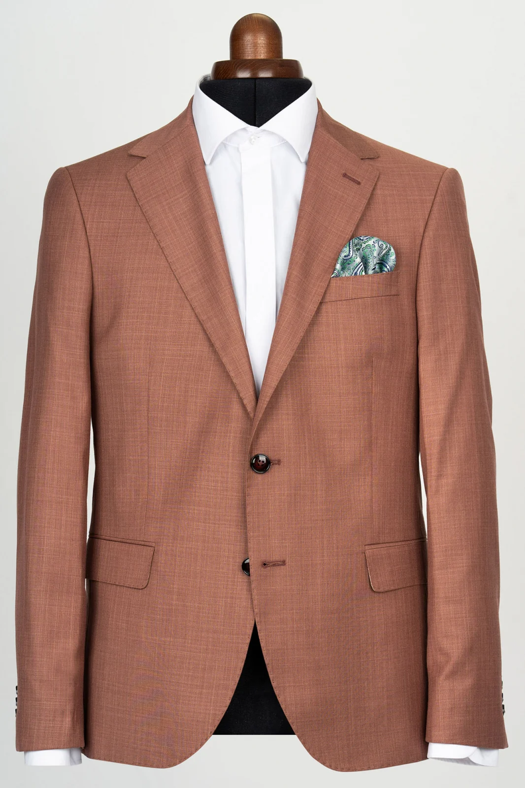 SACOURI - Sacou slim fit caramiziu