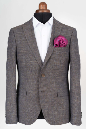 Sacou slim maro-pepit [0]