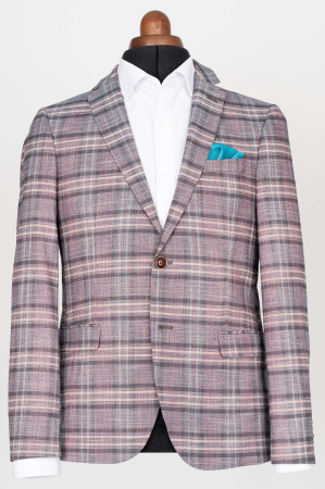 Sacou slim roz caro [0]