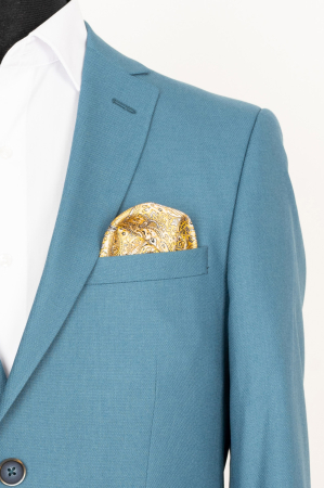 Sacou slim turcoaz [1]