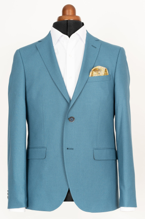 Sacou slim turcoaz [0]