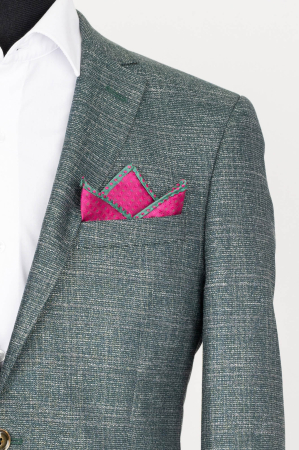 Sacou slim verde-caro [1]