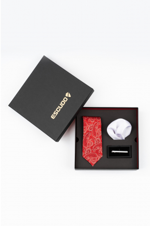 SET CADOU - Set elegant 3 piese - cravata si batista matase naturala si ac cravata