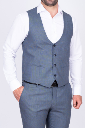 VESTE - Vesta slim bleu