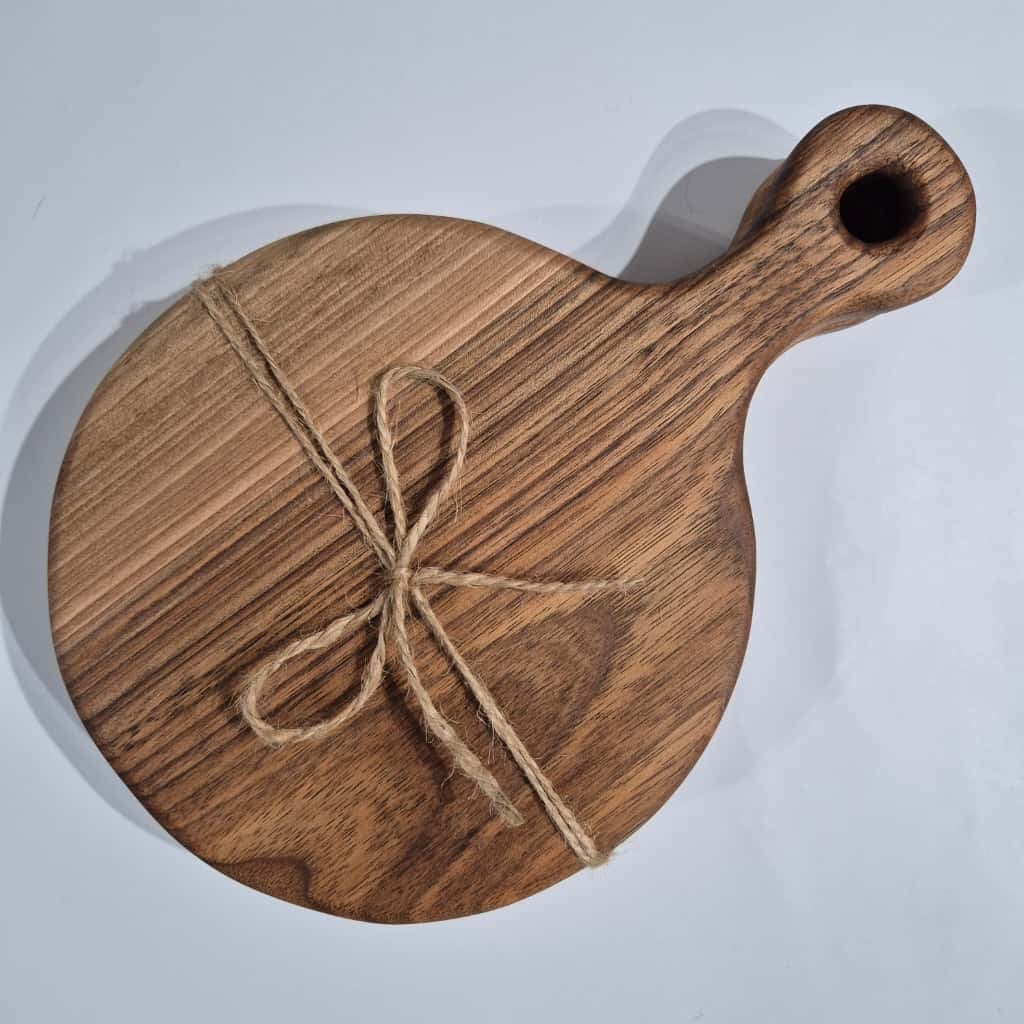 Set 2 platouri rotunde din lemn masiv Family of Two – ESCU Woodwork [1]