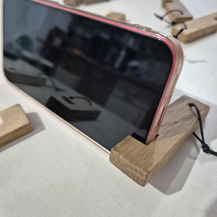 Suport din lemn pentru telefon – handmade [5]