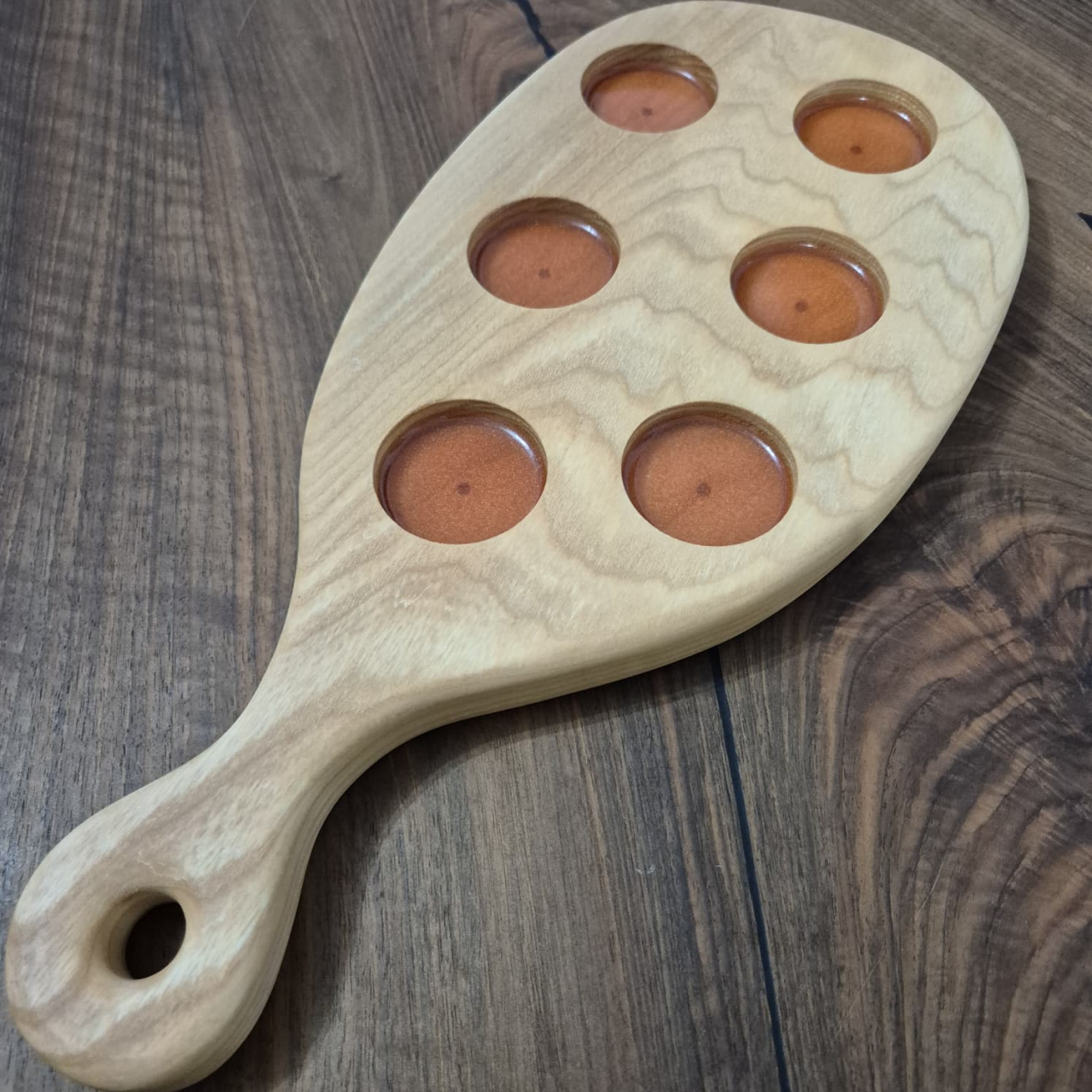 principale: Suport pentru shoturi din lemn masiv – 6 spații handmade [3]