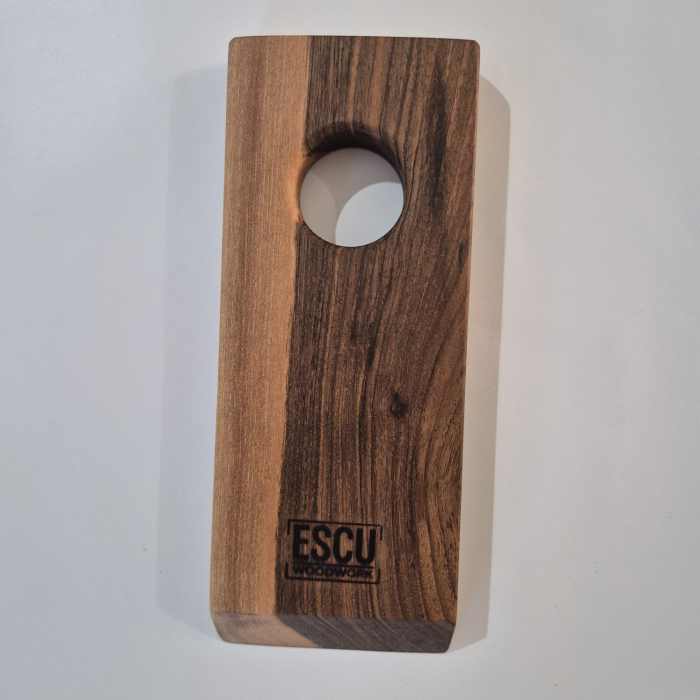 Suport din lemn natural pentru sticlă de vin – handmade ESCU Woodwork [4]