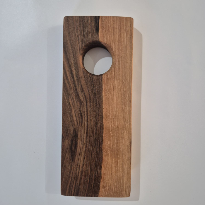 Suport din lemn natural pentru sticlă de vin – handmade ESCU Woodwork [3]