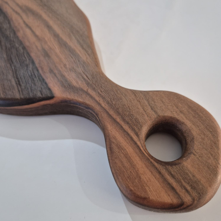 Platou artizanal mic cu mâner din lemn natural – handmade [3]