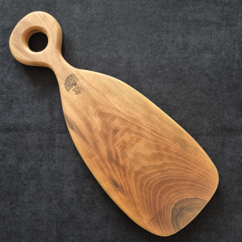 TOCATOARE SI PLATOURI - tocator-servire-lemn-masiv-maner-rotund-47x17-escu-woodwork