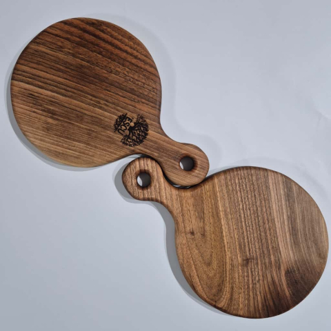 Set 2 platouri rotunde din lemn masiv Family of Two – ESCU Woodwork [8]