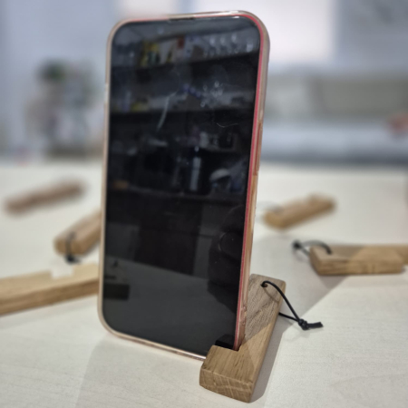 Suport din lemn pentru telefon – handmade [5]