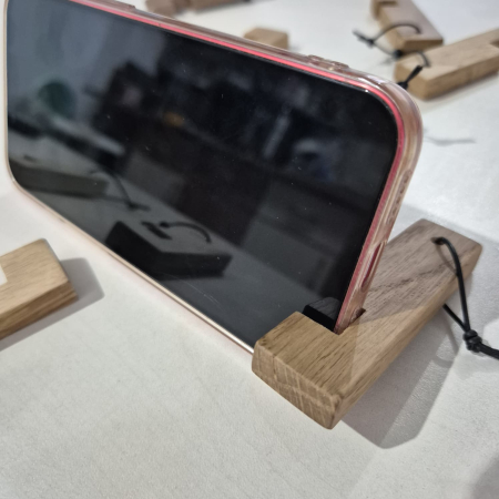 Suport din lemn pentru telefon – handmade [4]