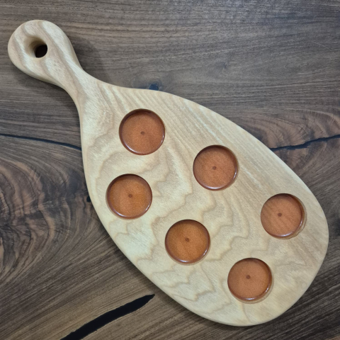 SUPORTURI - principale: Suport pentru shoturi din lemn masiv – 6 spații handmade