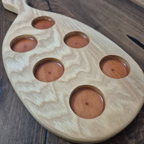 principale: Suport pentru shoturi din lemn masiv – 6 spații handmade [1]