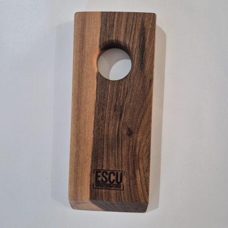 Suport din lemn natural pentru sticlă de vin – handmade ESCU Woodwork [3]