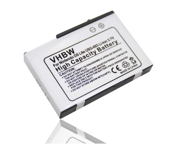 Acumulator VHBW pentru Nintendo DS Lite, 1000mAh, 3.7V, Li-Ion [1]