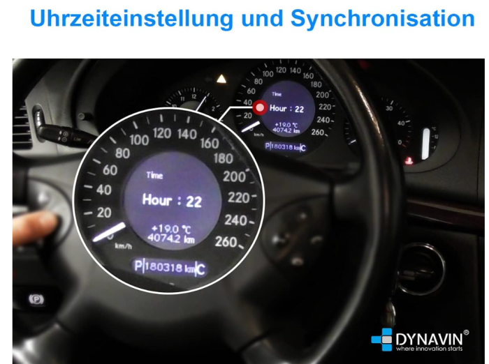 Adaptor fibră optică MOST DYNAVIN cu comenzi volan pentru navigație Mercedes E-Class W211 / W219 / R171 [5]