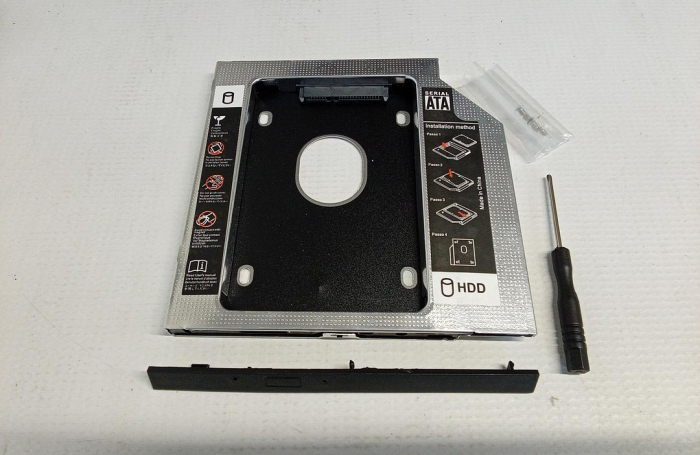 Adaptor HDD Caddy Spacer HDD/SSD pentru unitati optice de tipul 9.5 mm [2]